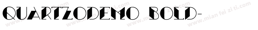 QUARTZOdemo Bold字体转换